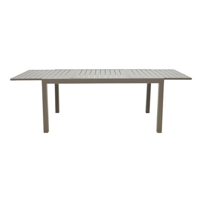 Masa extensibila cu functie versatila Lafla, Aluminiu, Champagne, 160-240x90x75 cm, perspectiva suplimentara