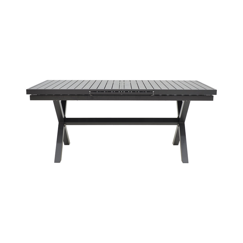 Masa extensibila Dagyn din aluminiu, Diverse culori, 180-240x90x76 cm - Gri Inchis