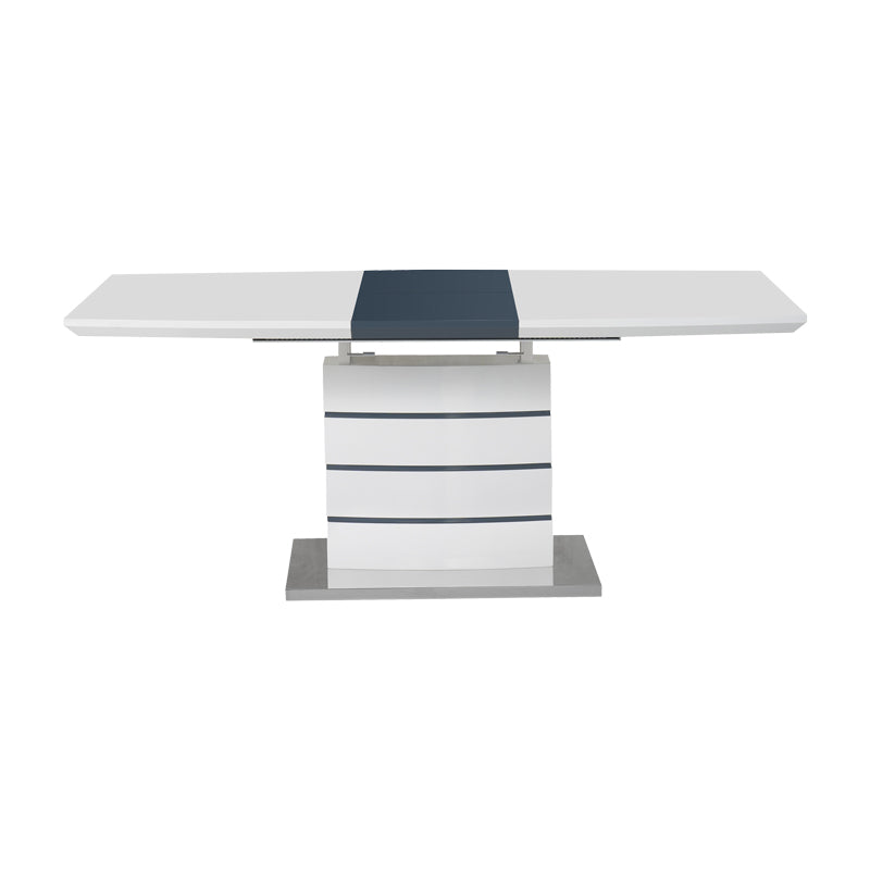 Masa extensibila Darsile, MDF, gri antracit, 140x90x76 cm