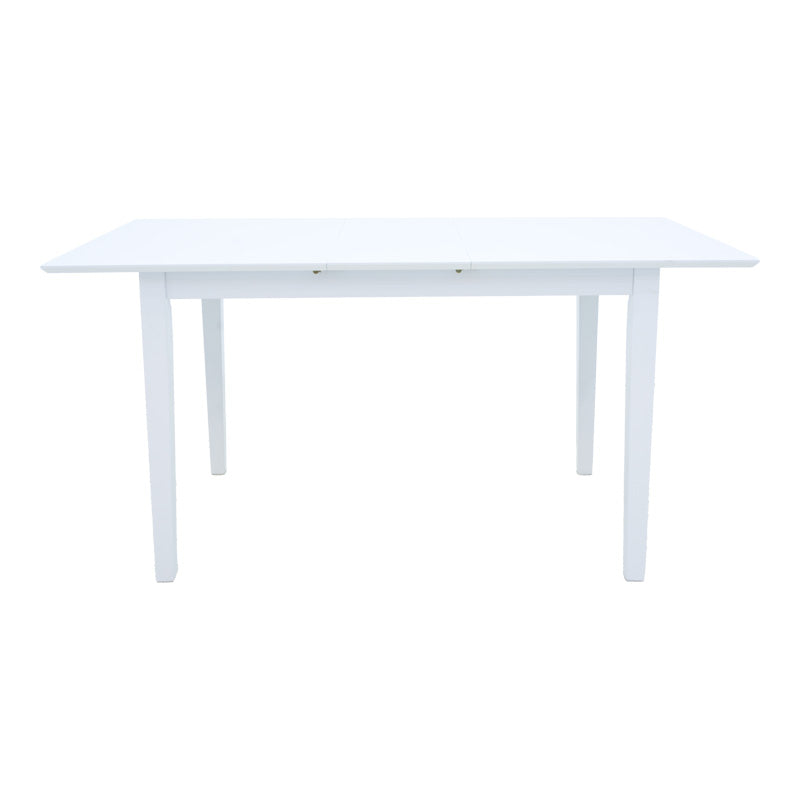 Masa extensibila din lemn Mabor, nuc, 120-150x80x73 cm - Alb