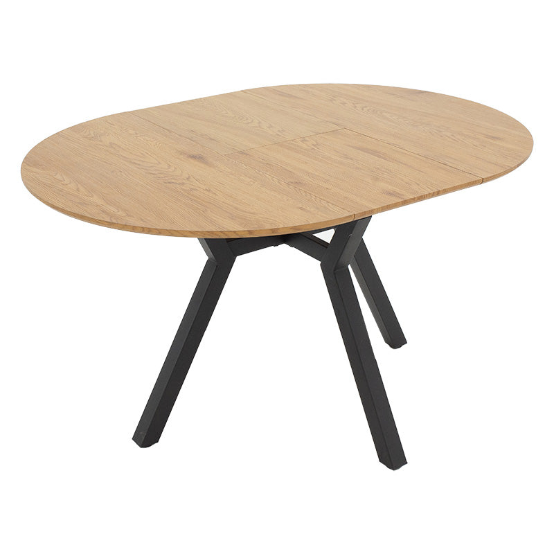 Masa extensibila Frances, Sonoma-negru, 100-140x100x75 cm - Sonoma