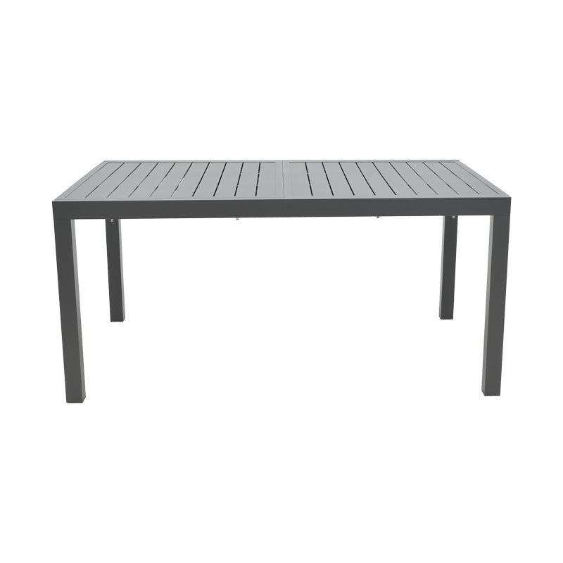 Masa extensibila Lafla aluminiu, Gri inchis, 160-240x100x75 cm, perspectiva suplimentara