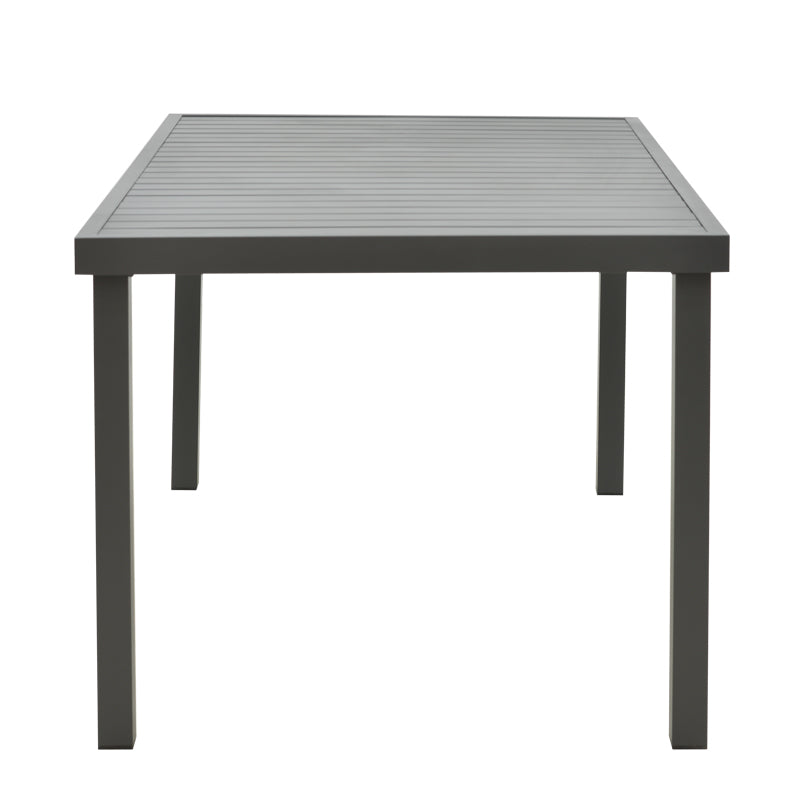 Masa Kliton din aluminiu, Gri inchis, 150x80x74 cm - Gri Inchis