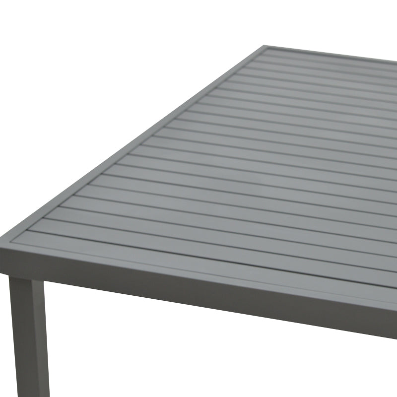 Masa Kliton din aluminiu, Gri inchis, 150x80x74 cm - Gri Inchis