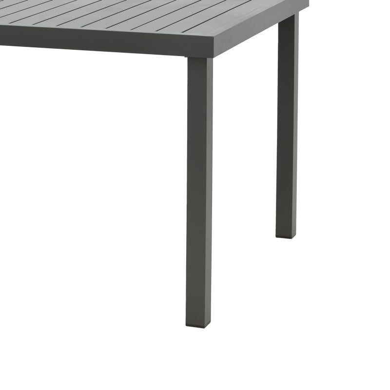 Masa Kliton din aluminiu, Gri inchis, 150x80x74 cm - Gri Inchis