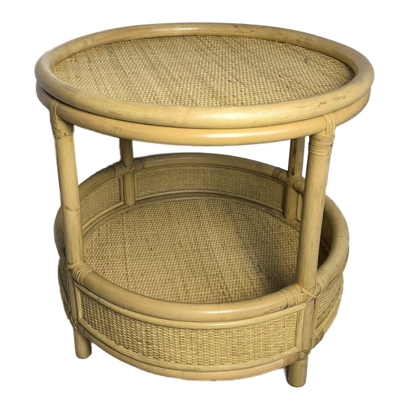 Masa laterala Moody, Rattan, Natur, 55x51 cm, imagine suplimentara