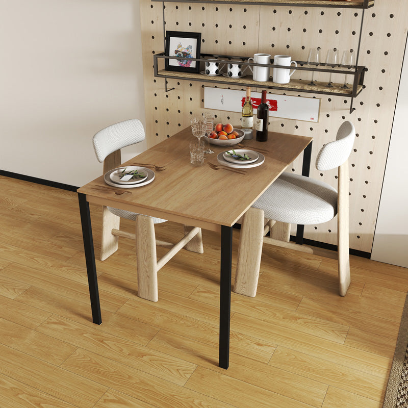 Masa metalica cu finisaj Natural-negru Faragio, metal, 120x75x75 cm