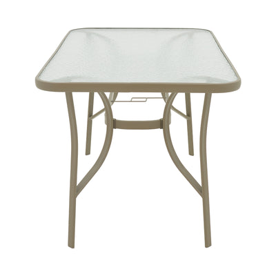 Masa metalica Ensure, Sampanie, Auriu, 140x80x70 cm, detaliu produs