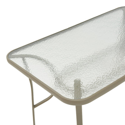 Masa metalica Ensure, Sampanie, Auriu, 140x80x70 cm, perspectiva suplimentara