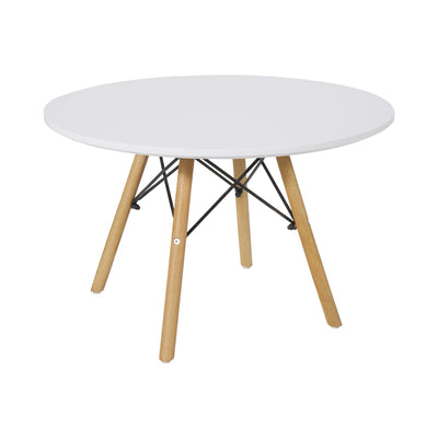 Masa pentru copii Julita alba si lemn de fag Natural 120x80x76 cm