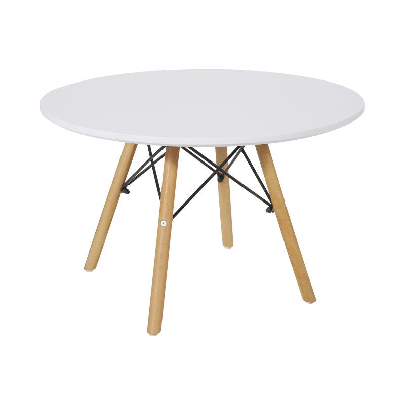 Masa pentru copii Julita alba si lemn de fag Natural 120x80x76 cm