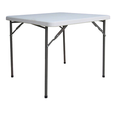mobilier de gradina Masa pliabila catering cu functie de confort, Alb, durabil, 80x80x74 cm