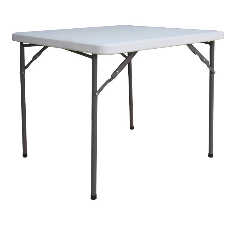 mobilier de gradina Masa pliabila catering cu functie de confort, Alb, durabil, 80x80x74 cm