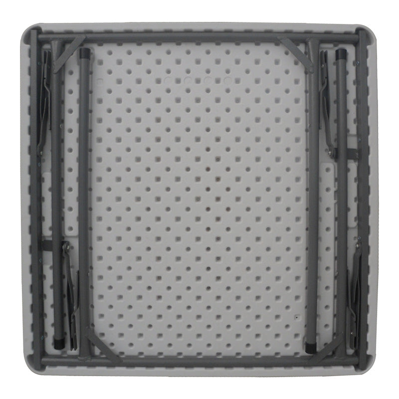 Masa pliabila catering cu functie de confort, Alb, durabil, 80x80x74 cm, imagine suplimentara