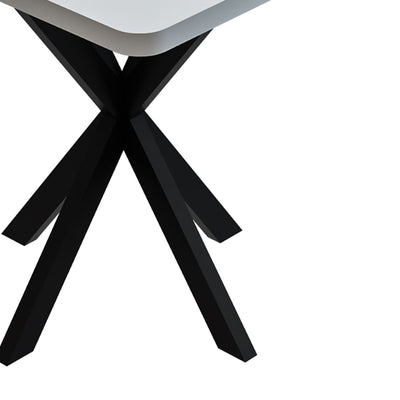 Masa Prestone melamina, alb, 70x70x75 cm, detaliu produs
