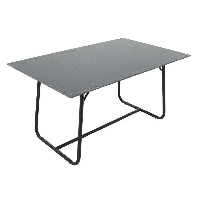 Masa Revello alba, neagra, 150x90x75 cm - Negru