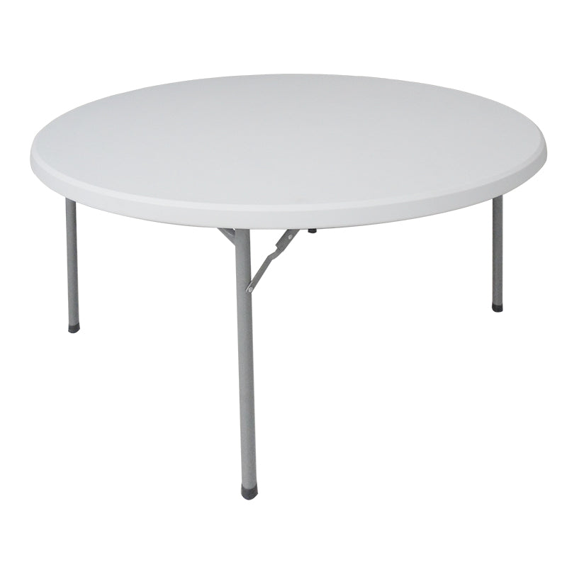 Masa rotunda catering-conferinta Comfort, Lemn, Alb, D150x74 cm
