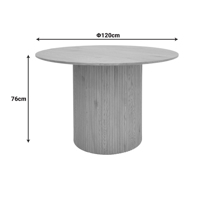 Masa rotunda, Karulo, sonoma, 120x76 cm