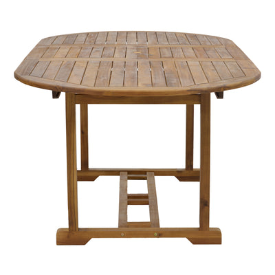Masa Sopho extensibila lemn Natural de salcam, 200/150x100x75 cm, detaliu produs