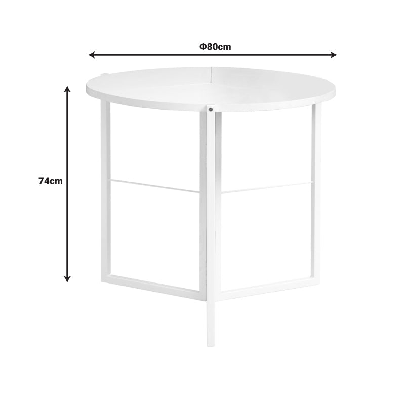 Masa Talen, Alb, D80x74 cm