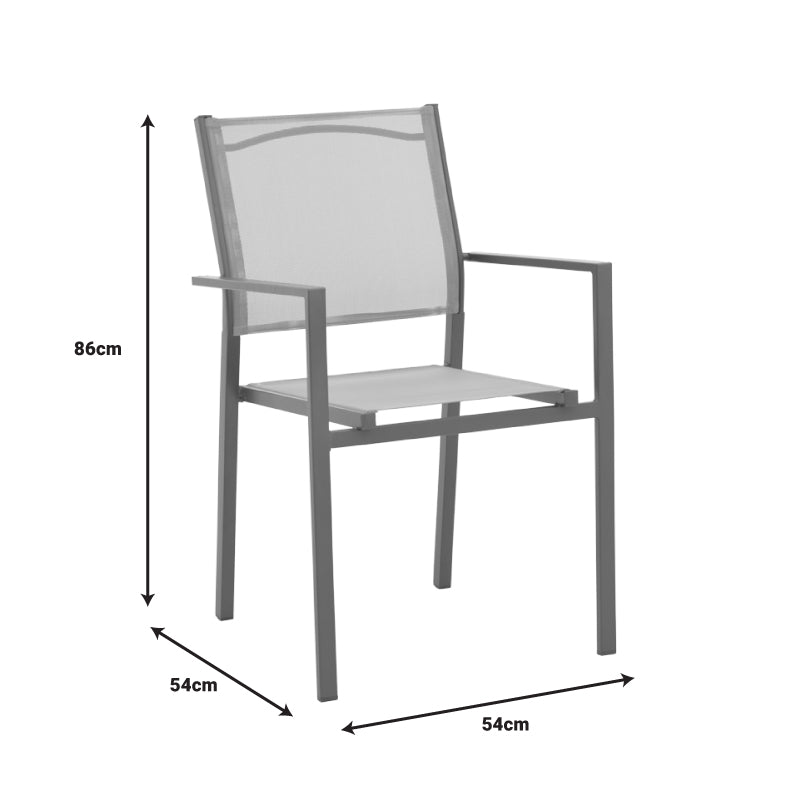 Masa Watson-Confidence set 3 metal, gri, 70x70x70 cm, foto produs 10
