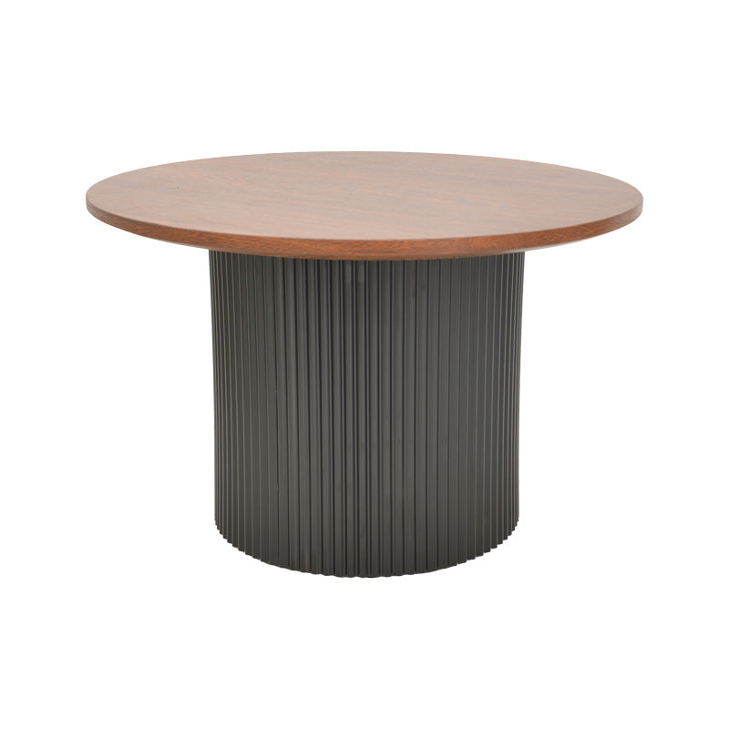 Masuta cafea cu depozitare Dovel, Nuanta, Nuc-Negru, 70x40 cm
