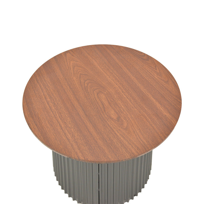 Masuta cafea cu depozitare Dovel, Nuanta, Nuc-Negru, 70x40 cm