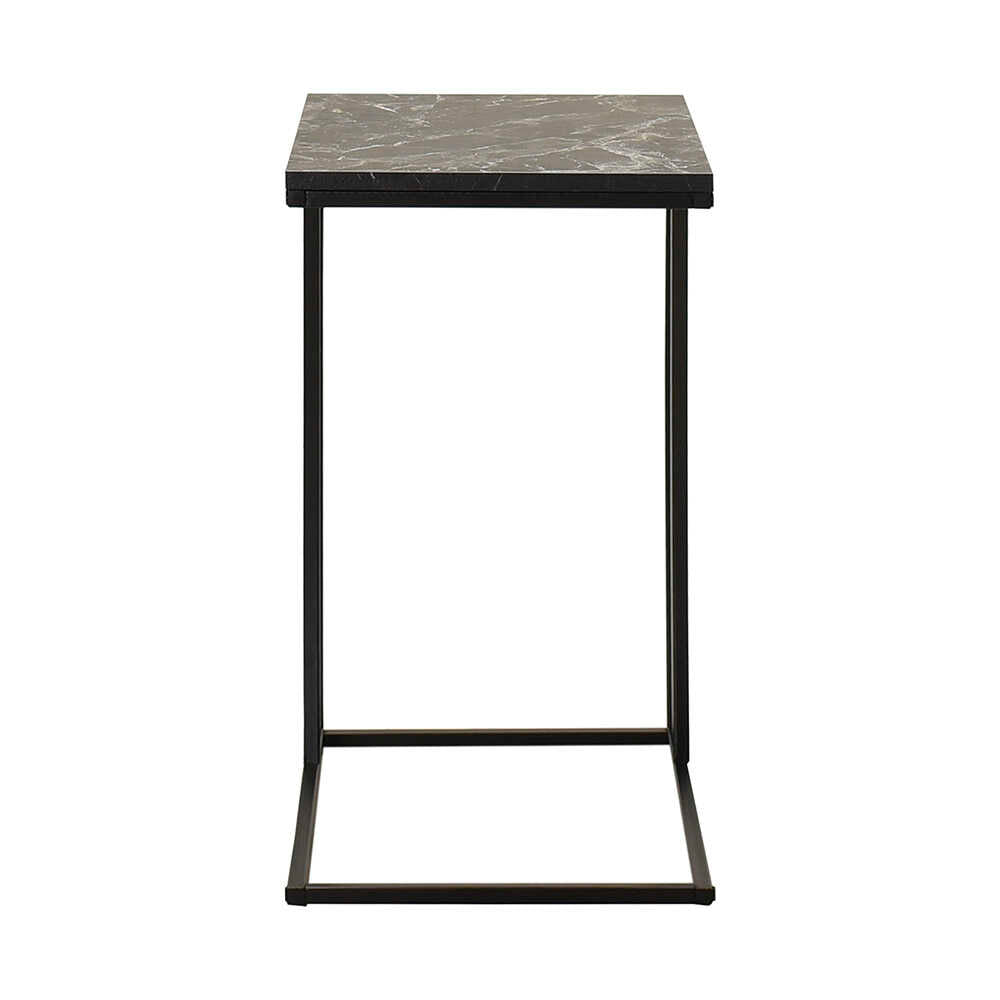 Masuta Cafea Laterala Adore C shape, 50x62x35 cm - Antracit