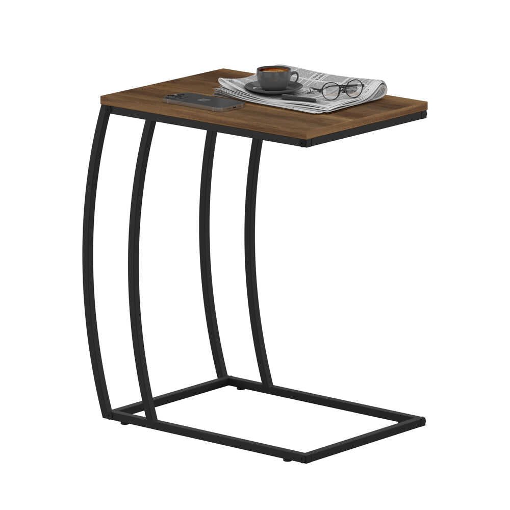 Masuta Cafea Laterala Adore C shape, 50x62x35 cm - Nuc