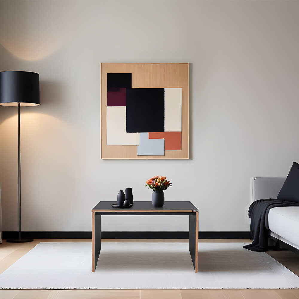 Masuta Cafea/Birou Adore Rio Office, 60x43x40 cm - Antracit
