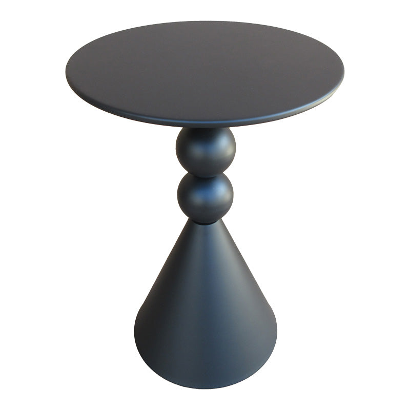 Măsuță auxiliară cu funcție de depozitare Bilane, Metal, Crem, 39x60 cm - Negru