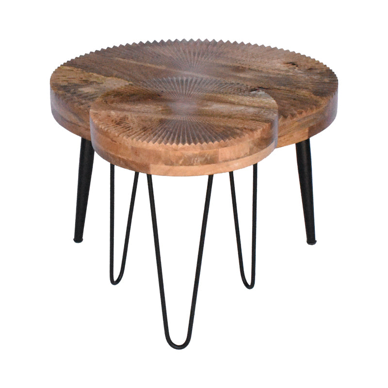 Masuta de cafea 2 pieces coffee tables, Metal, Natural