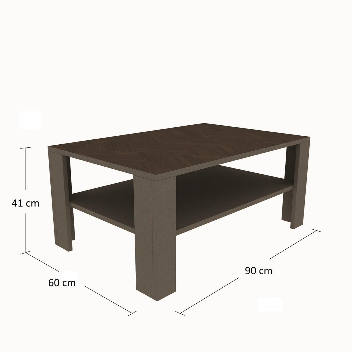 Masuta de cafea Ace, Gri inchis, 90x41x60 cm