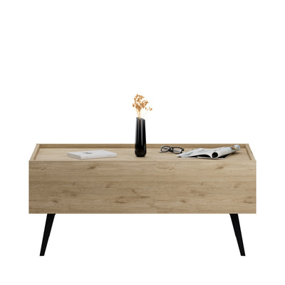 Masuta de cafea Adore Luna, Stejar, 103x45x60 cm, detaliu produs