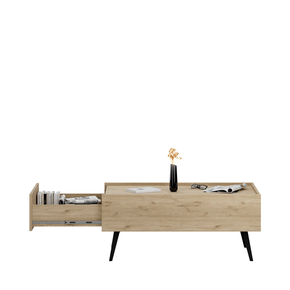 Masuta de cafea Adore Luna, Stejar, 103x45x60 cm