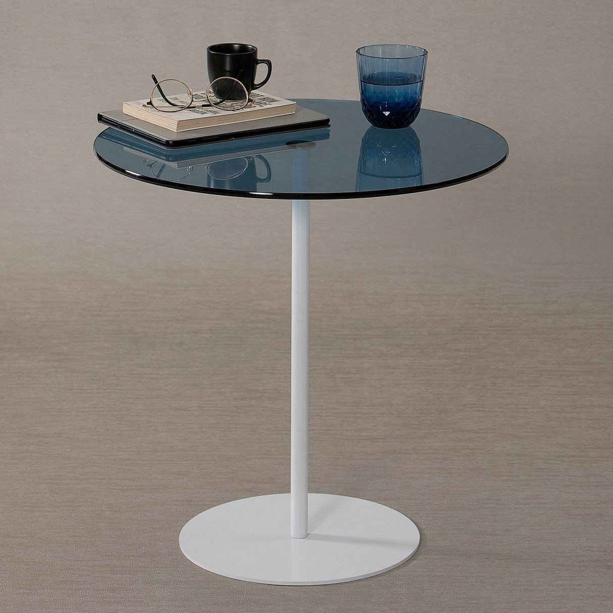 MASUTA DE CAFEA Chill-Out - White, Blue, Alb, 50x50x50 cm