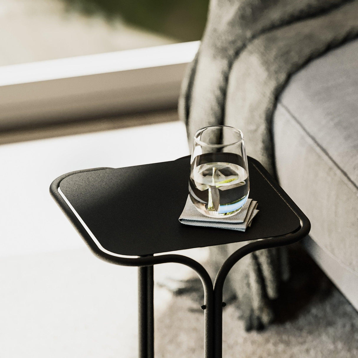 Masuta de cafea Coffee Table Elegance 1, Negru, 30x52x30 cm