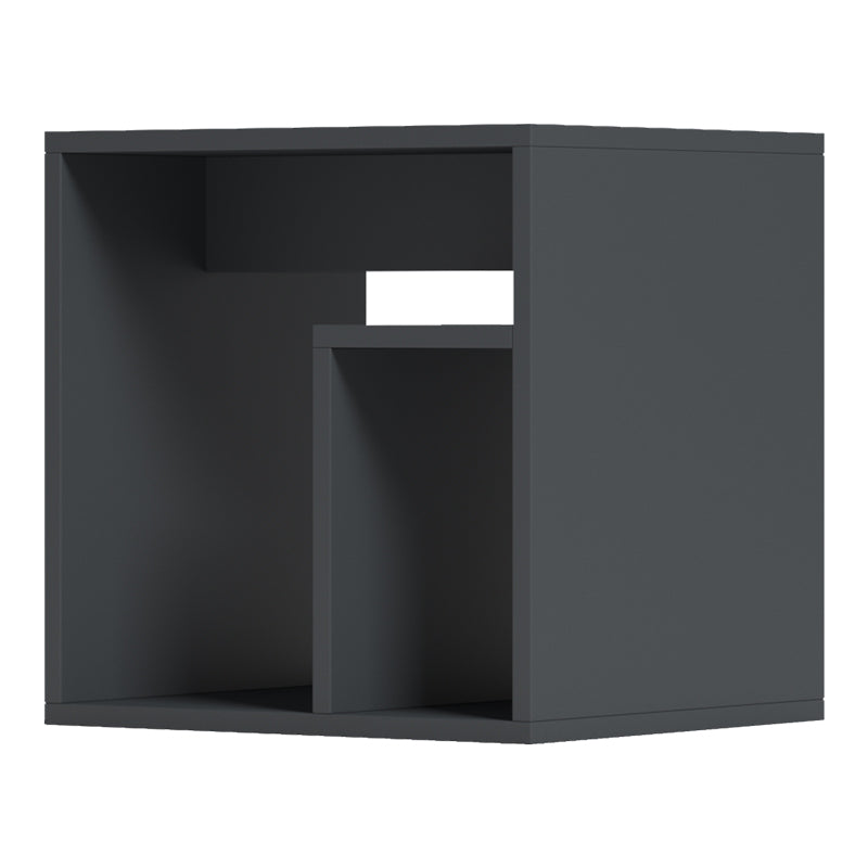 Măsuță de cafea cu două fețe, Anthracite, Metal, Antracit, 40x35x40 cm