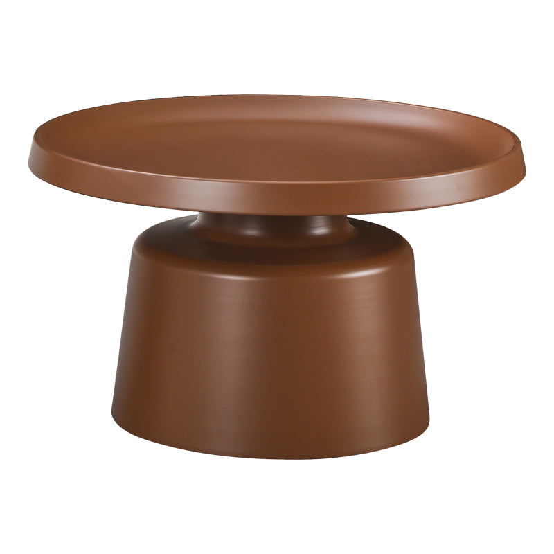 Măsuță de cafea cu functie metalică Ginoze, Metal, Maro, 70x43 cm