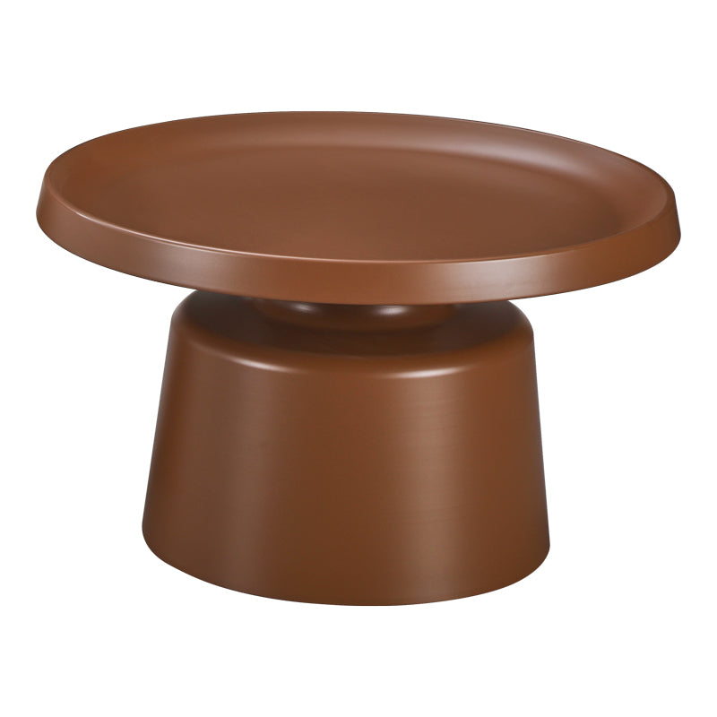 Măsuță de cafea cu functie metalică Ginoze, Metal, Maro, 70x43 cm