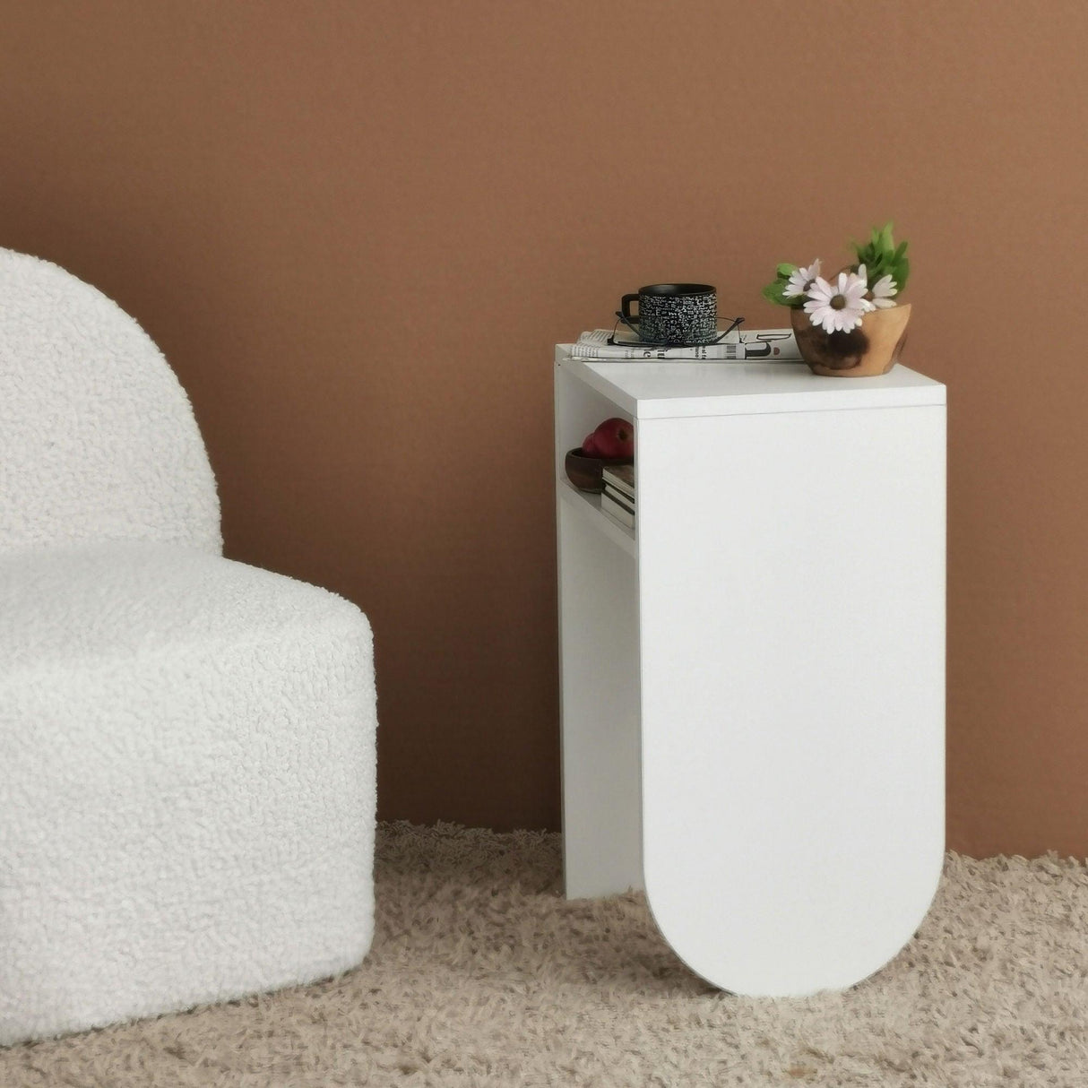 MASUTA DE CAFEA Dekoratif S500, Alb, 30x59x40 cm