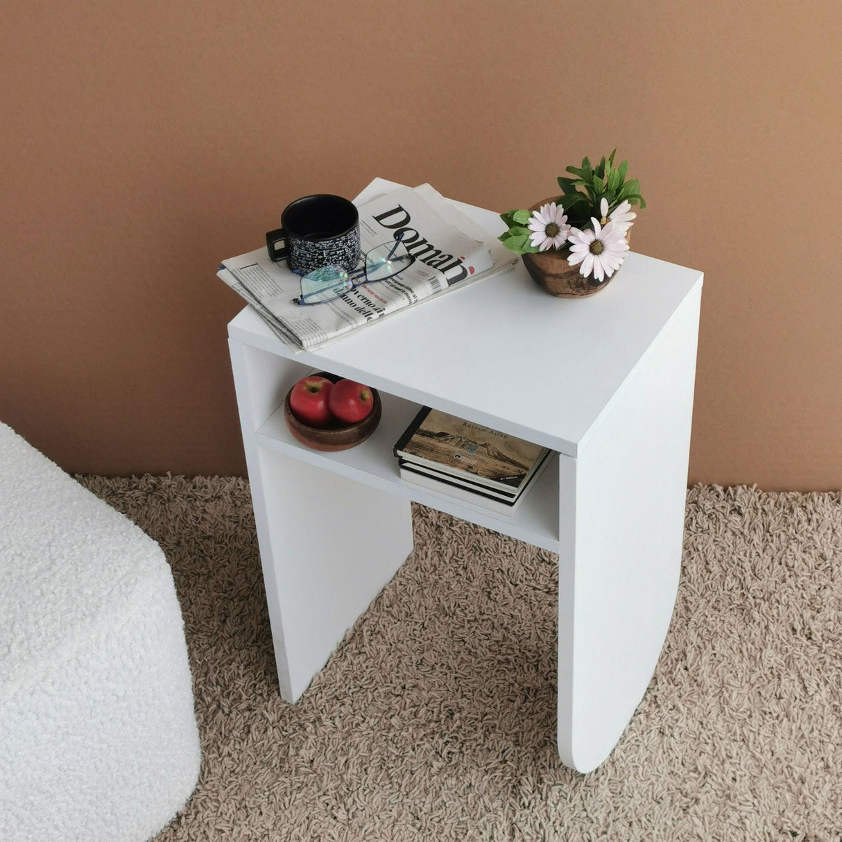 MASUTA DE CAFEA Dekoratif S500, Alb, 30x59x40 cm