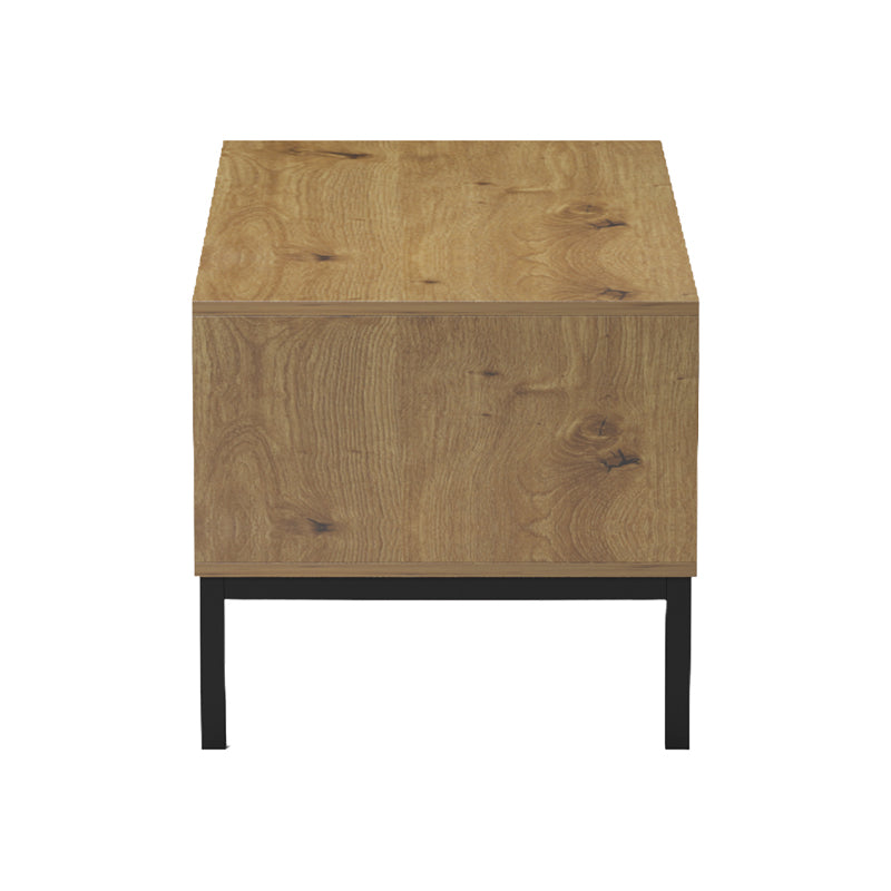 Masuta de cafea Delanka, Stejar-Negru, 92x50x46 cm