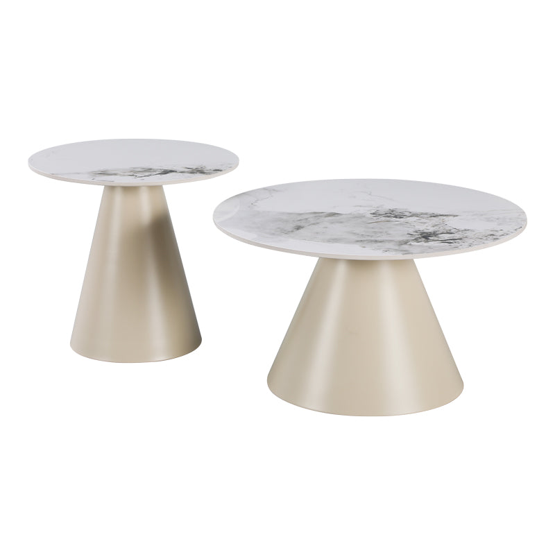 Masuta de cafea Duoma, Metal - Cappuccino