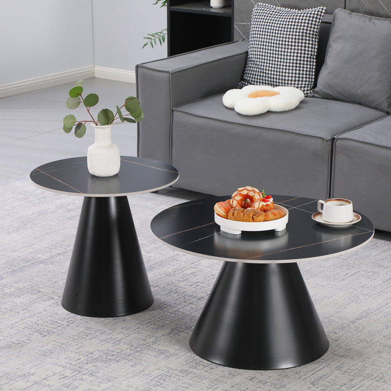 Masuta de cafea Duoma, Metal - Negru