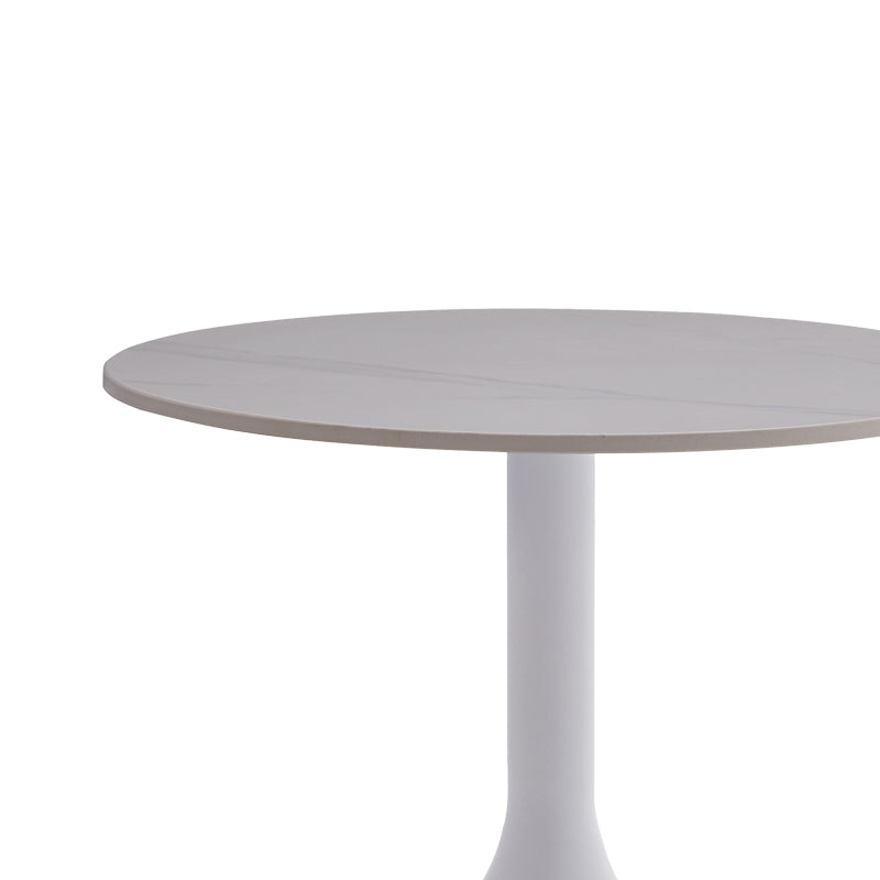 Masuta de cafea Fabron piatra sinterizata, alba, 50x50x52 cm, imagine suplimentara