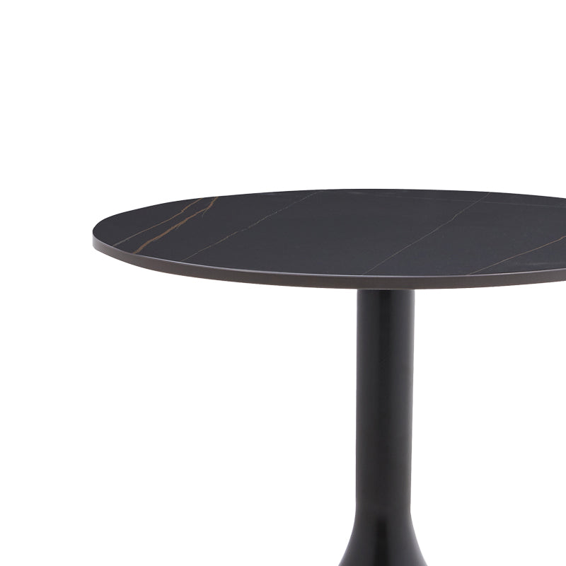 Masuta de cafea Fabron piatra sinterizata, negru, 50x50x52 cm, imagine suplimentara