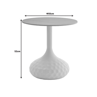Masuta de cafea Fabron piatra sinterizata, negru, 50x50x52 cm, perspectiva suplimentara