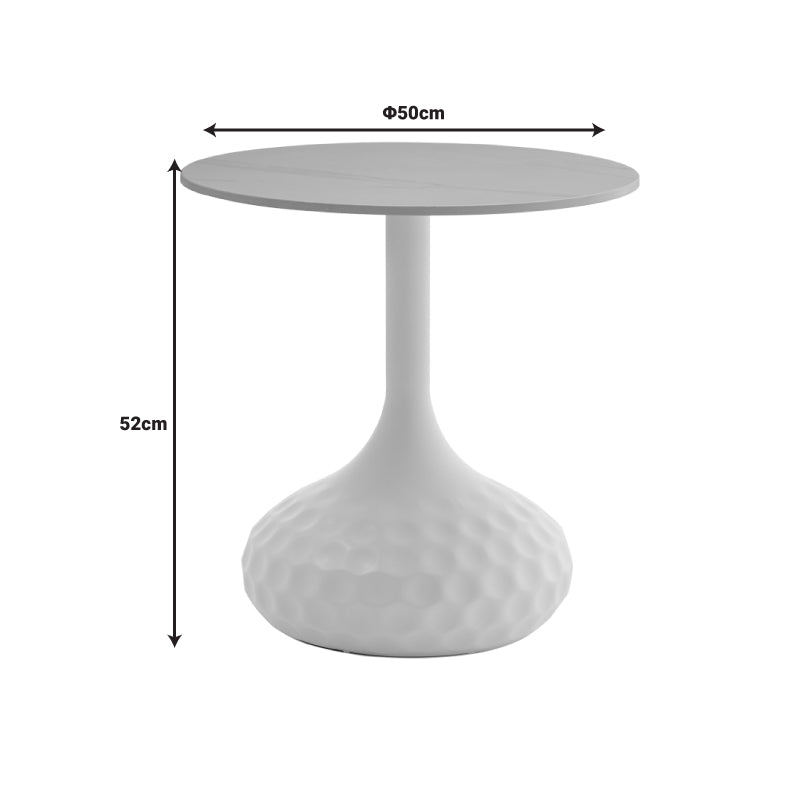 Masuta de cafea Fabron piatra sinterizata, negru, 50x50x52 cm, perspectiva suplimentara