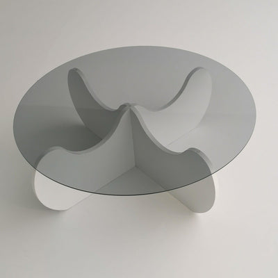 Masuta de cafea Himalayas, Alb, 90x30x90 cm
